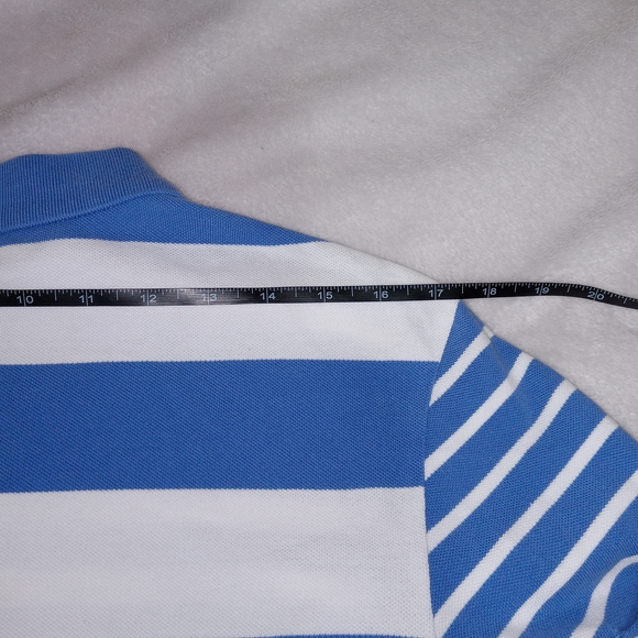 Polo Ralph Lauren Women's Polo Shirt M The Boyfriend  Fit Polo Rugby Striped EUC - Picture 13 of 14